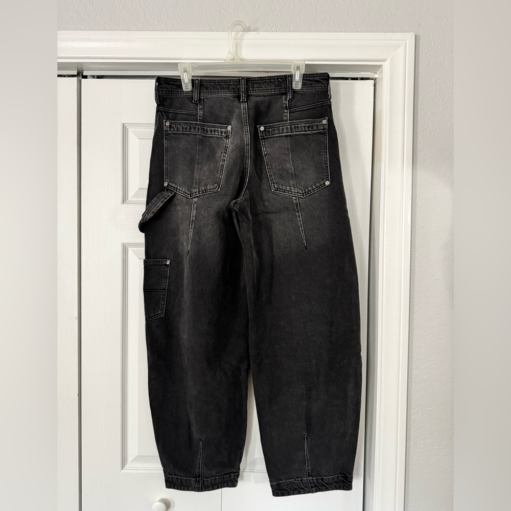 We The Free Loren High Rise Carpenter Barrel faded black jeans Free People - Picture 4 of 5